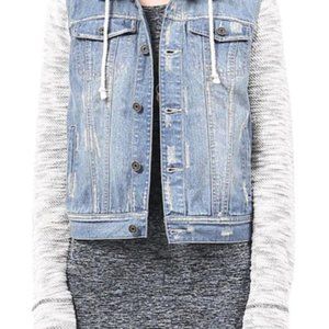 Gentlefawn hooded jean jacket size medium